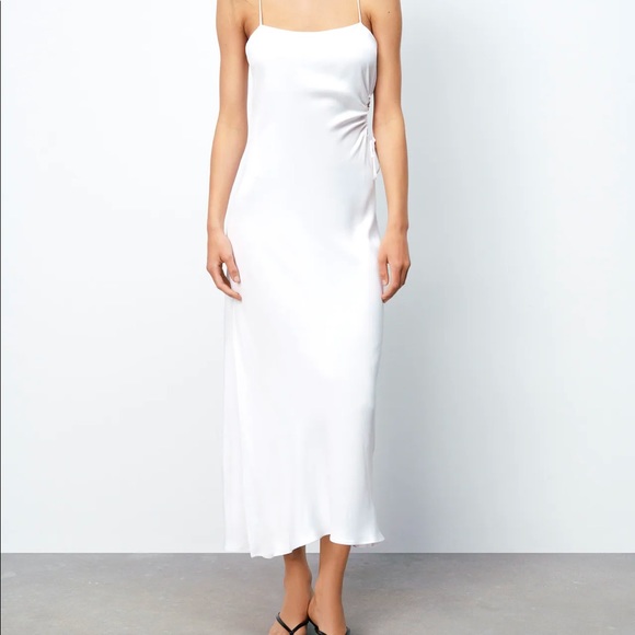 Zara satin  cut out slip dress size small - Picture 1 of 3